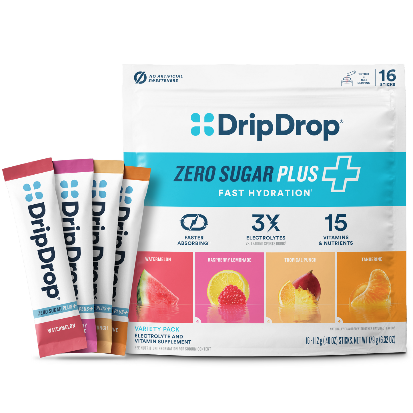 dripdrop-zero-sugar-plus-watermelon-tangerine-tropical-punch-raspberry-lemonade-16-oz-sticks-16-count-j8 Pouch_16ct_Front16ozSticks_VSPlus_Variety_A.png