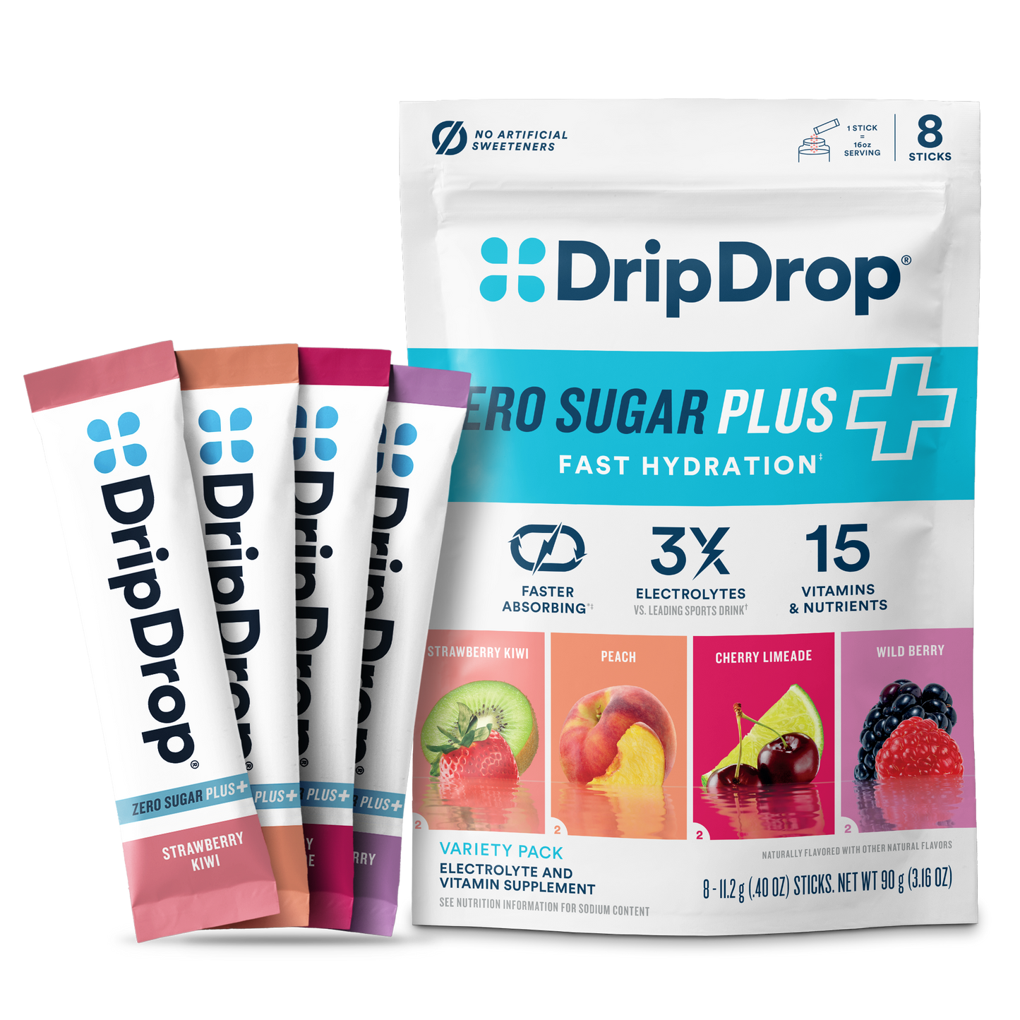 dripdrop-zero-sugar-plus-strawberry-kiwi-peach-cherry-limeade-wild-berry-16-oz-sticks-8-count-b1 Pouch_8ct_Front16ozSticks_VSPlus_Variety_B.png