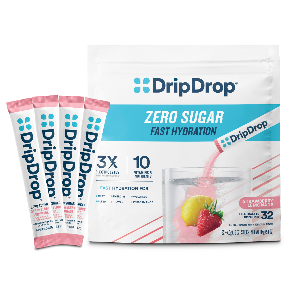 dripdrop-zero-sugar-strawberry-lemonade-electrolyte-powder-8-oz-sticks-32-count-e0 Zero_Strawberry_Lemonade_-_32ct_-_Transparent.png